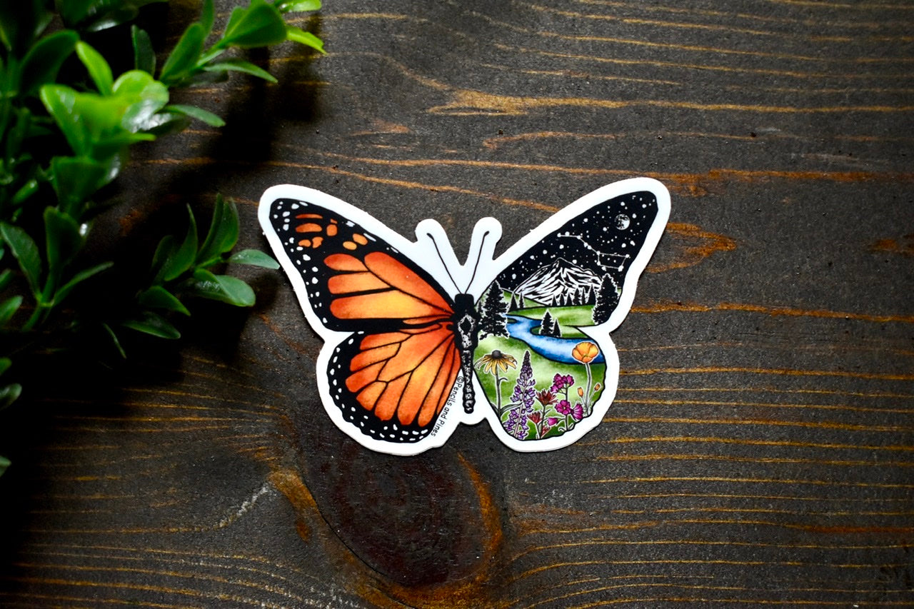 Monarch Butterfly Sticker – Pencils and Pines